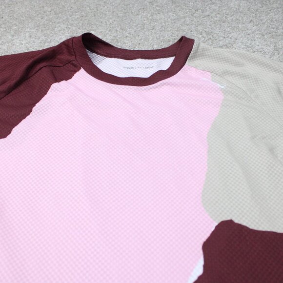 POC Pure Cycling Shirt Mens 2XL XXL Pink/Red/Beige 3/4 Sleeve MTB Bike Jersey - Picture 7 of 16